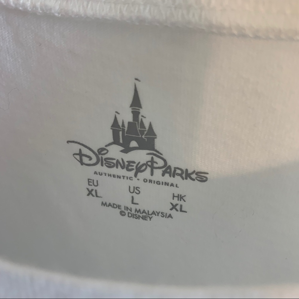 Walt Disney White Mickey Mouse Fitted T-Shirt, Size Large - Picture 4 of 4